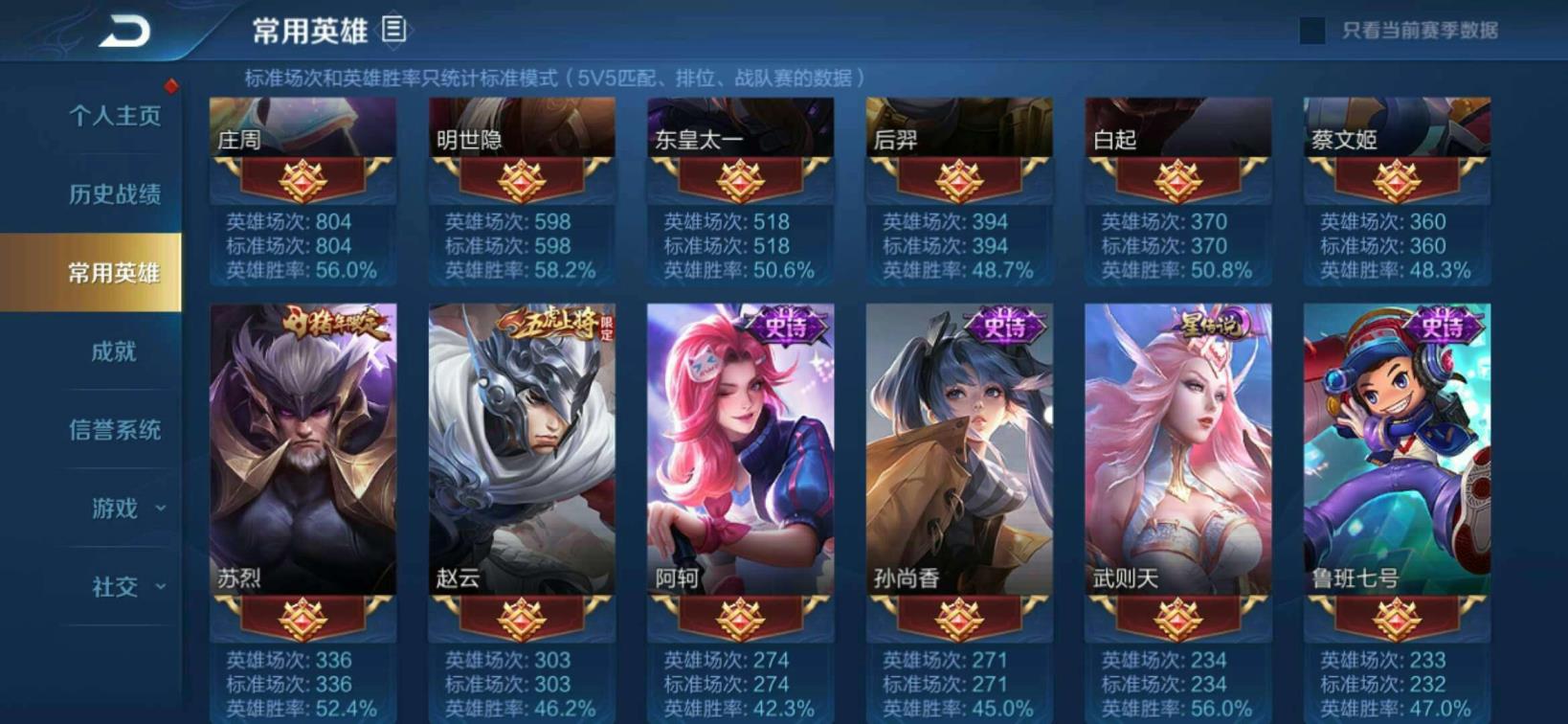 5懒虫租号 V8极品250皮肤龙胆☔冰封战神☔银河之约☔天狼绘梦