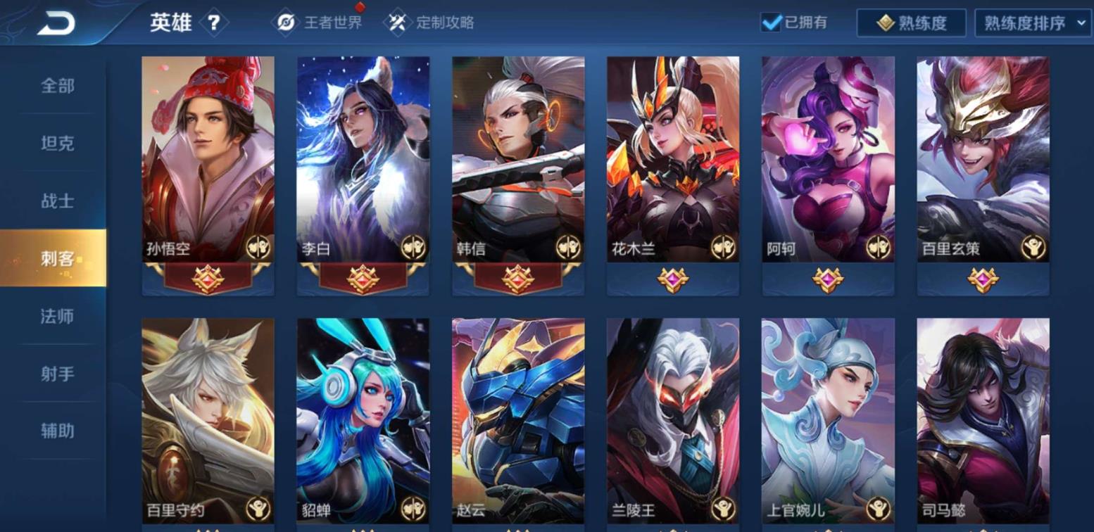 梅花租号网 216皮肤全雄幻海*之心杀手不太冷冰封战神各种星源热