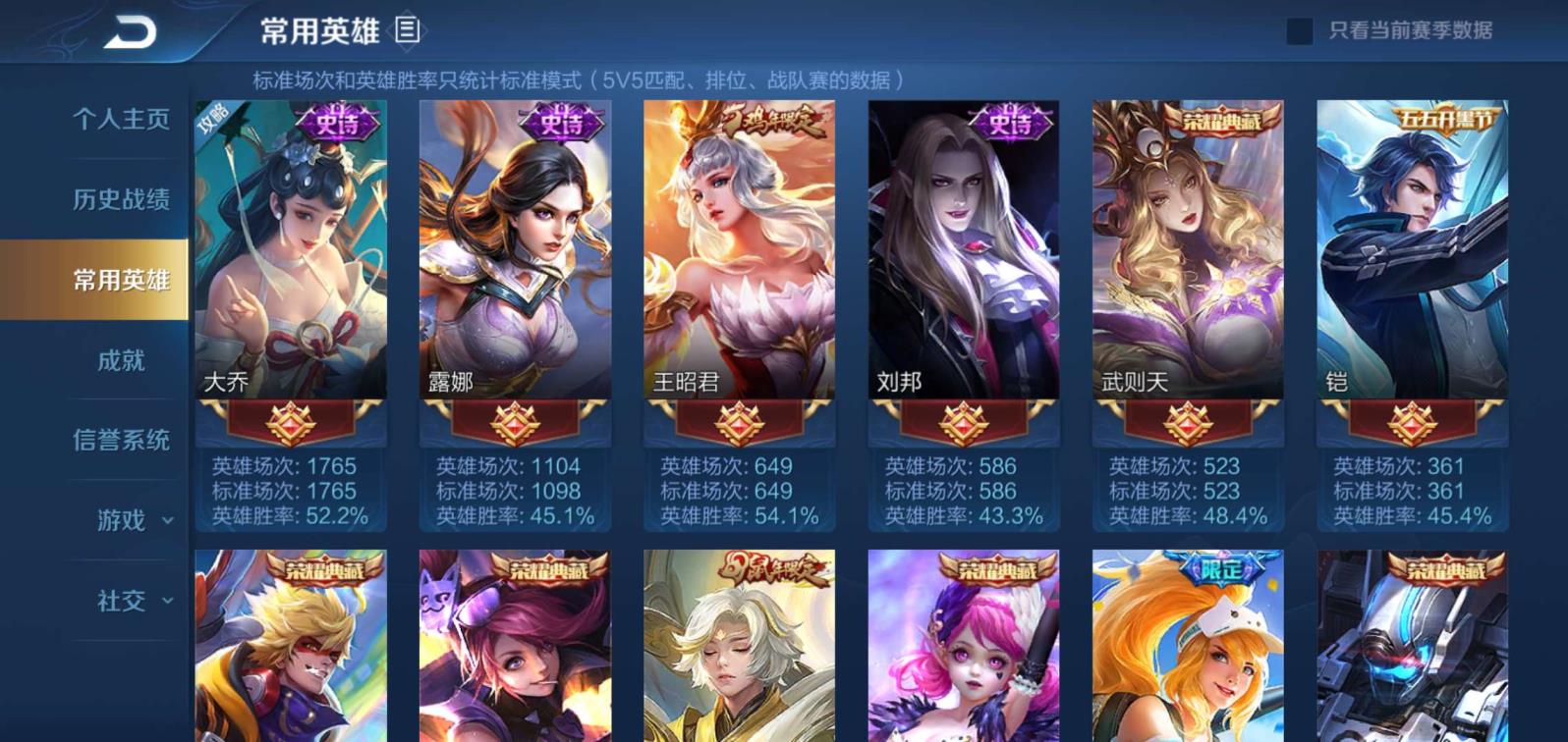 王者荣耀租凤求凰号 一念神魔 286皮肤✨优雅恋人✨9荣耀水晶✨金貂粉帝