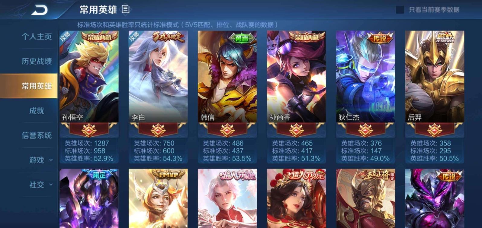 特战租号 五虎将 289皮肤✨全息碎影✨四水晶✨五鼠电耗子