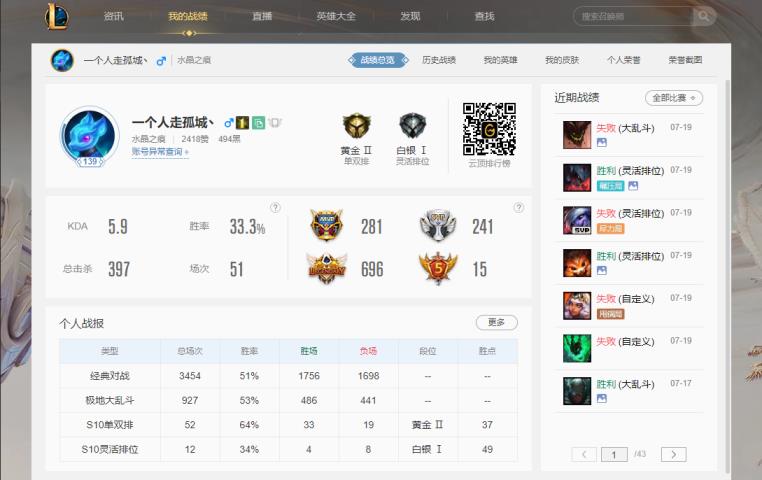 啦啦租号 水晶之痕全英雄200皮低段位,十周年安妮,源代码乐芙