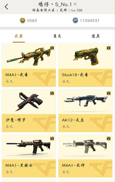 逆战租号平台琳琅70v，英雄枪加王者还有非卖品