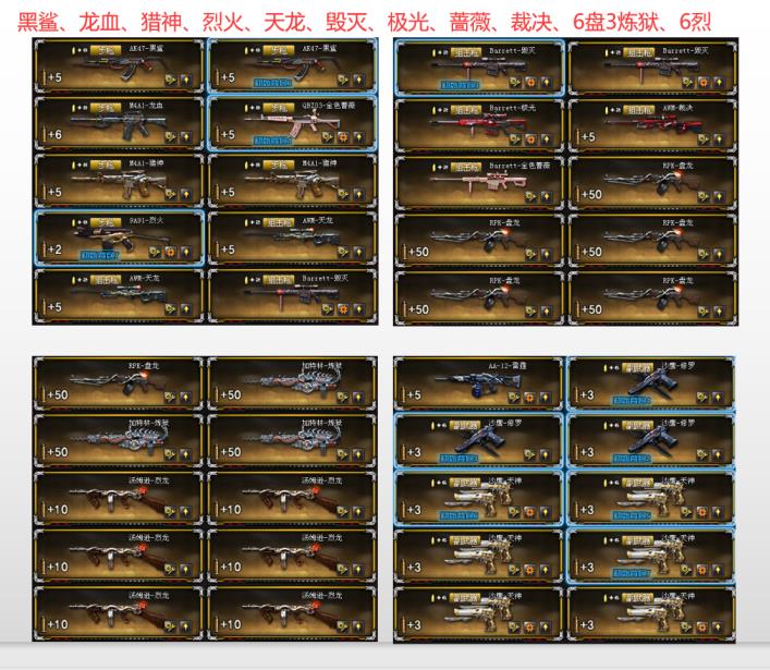 fifa租号的平台微风｜全装65V｜王者之魄之幻｜17步｜8狙｜AA12雷霆｜6盘3炼狱｜6烈龙｜葵