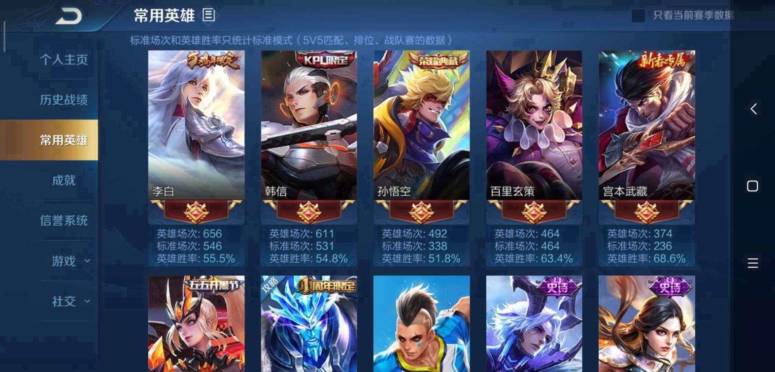 易娱租号 王者171皮❤全息碎影❤猴子全限定 凤求凰冰封末日仲