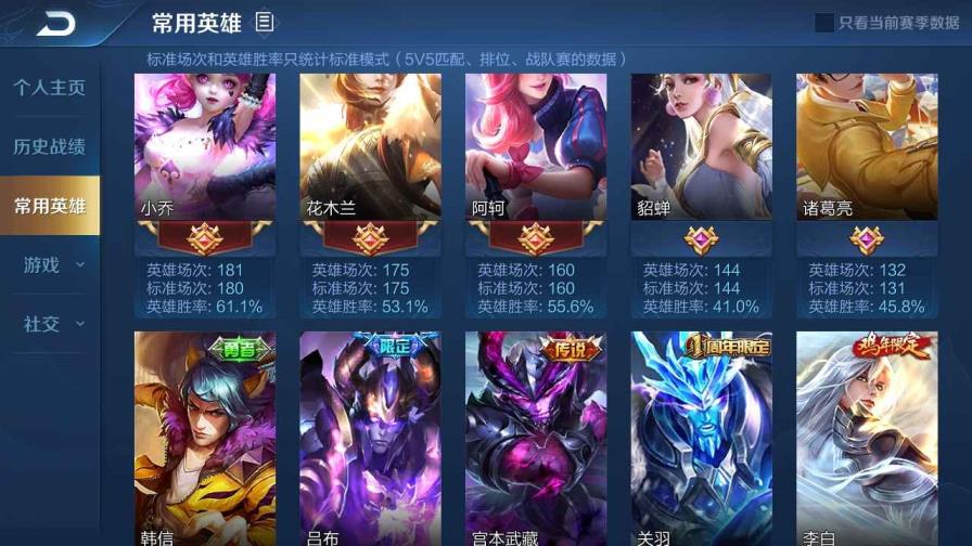 游戏账号怎么租号 [炘儿出租]204皮肤/全息碎影✿金色貂蝉✿7典藏✿
